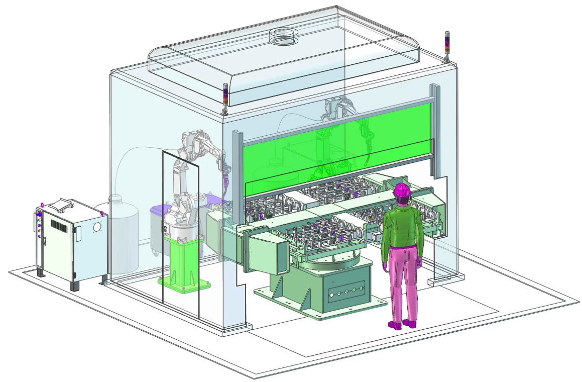 焊接煙塵大嗎?一套完整的環保焊接機器人工作站供你參考